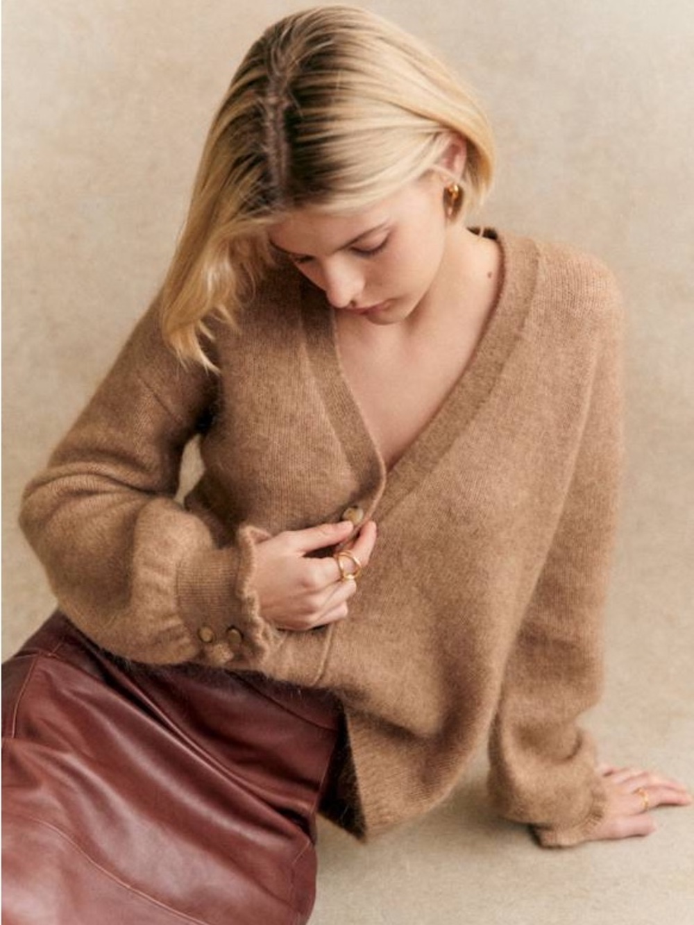 Sézane Mia Cardigan Sweater - Picture 3 of 5